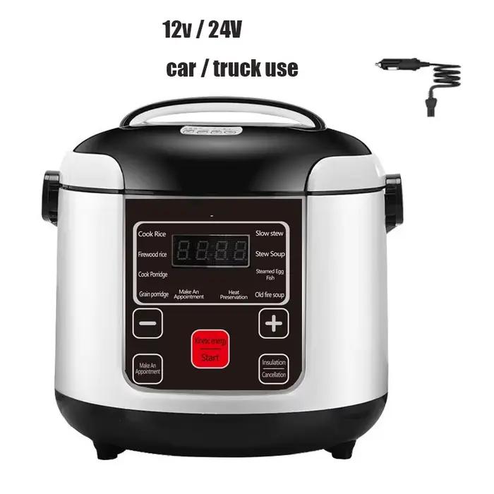 12V 24V Mini cuiseur à riz voiture camion soupe bouillie Machine de cuisson alimentaire vapeur chauffage boîte à