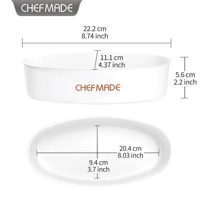 Moule à pâtisserie ovale antiadhésif CHEFMADE pour gâteau au fromage et mini-pain