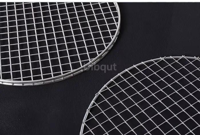 Filet de tapis de Barbecue rond de qualité alimentaire en acier inoxydable 304
