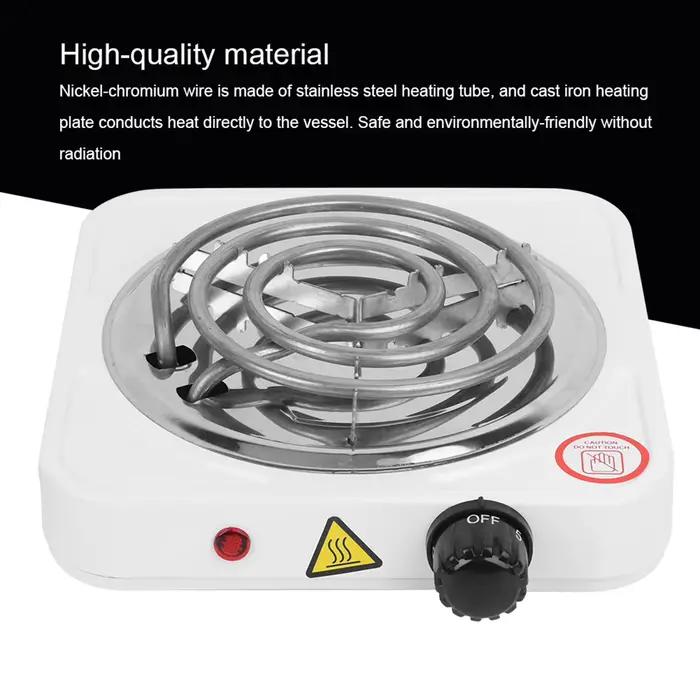 Réchaud électrique portable 110V 1000W en acier inoxydable à tube unique