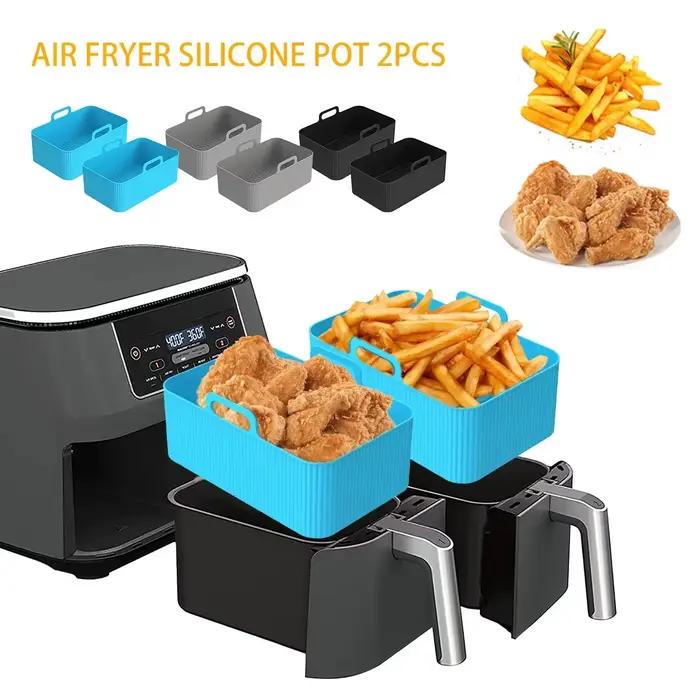 Pots en Silicone Pour Friteuse à Air et Four, Polyvalents et Faciles à Utiliser Pour Des Repas Savoureux Occasions Familiales ou Festives
