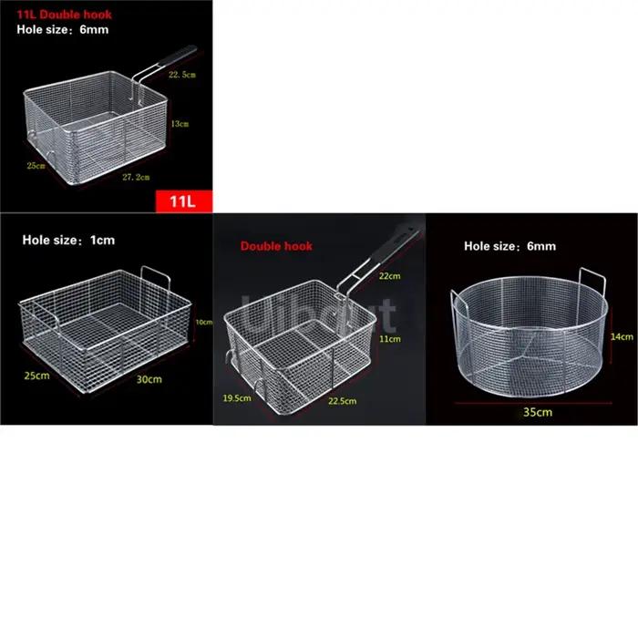Panier à friture en acier inoxydable pour frites