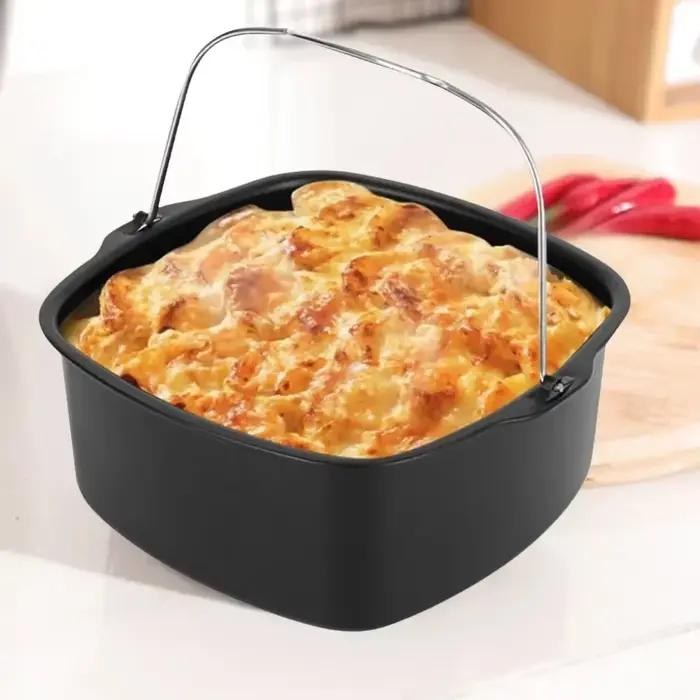 Plateau et panier de cuisson antiadhésifs pour friteuse à air