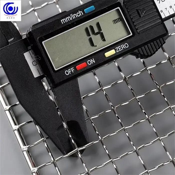Grille de barbecue rectangulaire en acier inoxydable