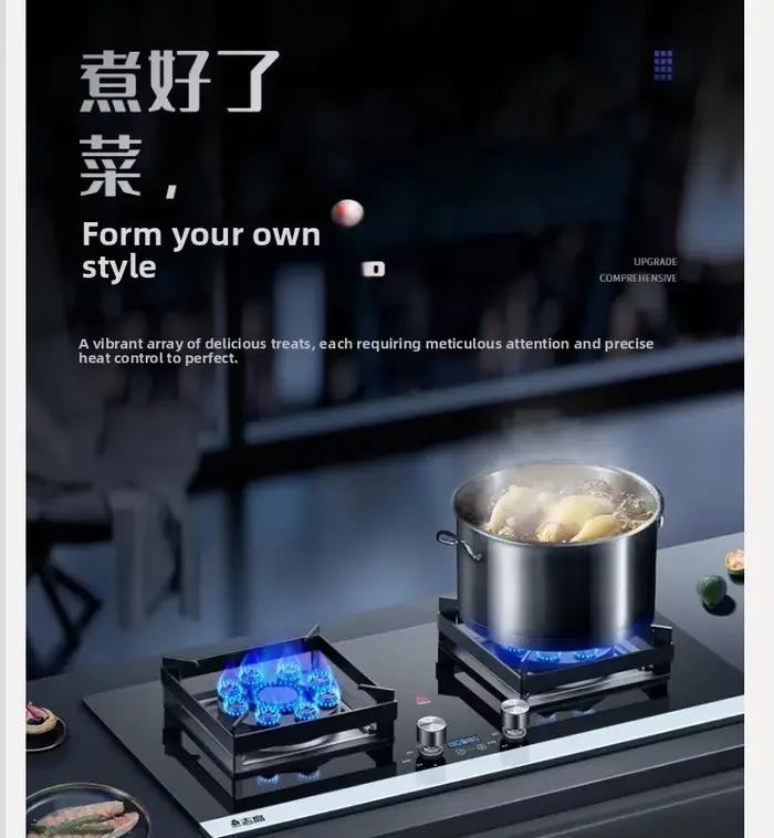 Cuisinière à gaz encastrable Chigo à double brûleur