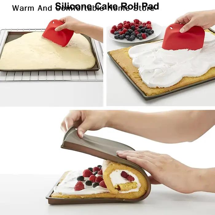 Tapis de cuisson en silicone pour pâtisserie et biscuits, multi-fonctions, antiadhésif, facile à nettoyer, durable et respectueux de l'environnement pour usage quotidien et occasions spéciales