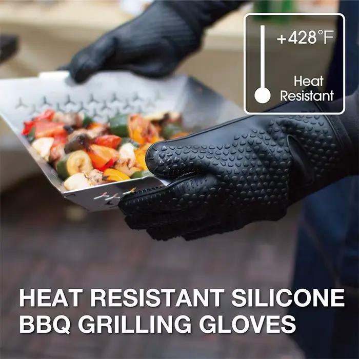 Gants anti-dérapants en silicone pour four à micro-ondes