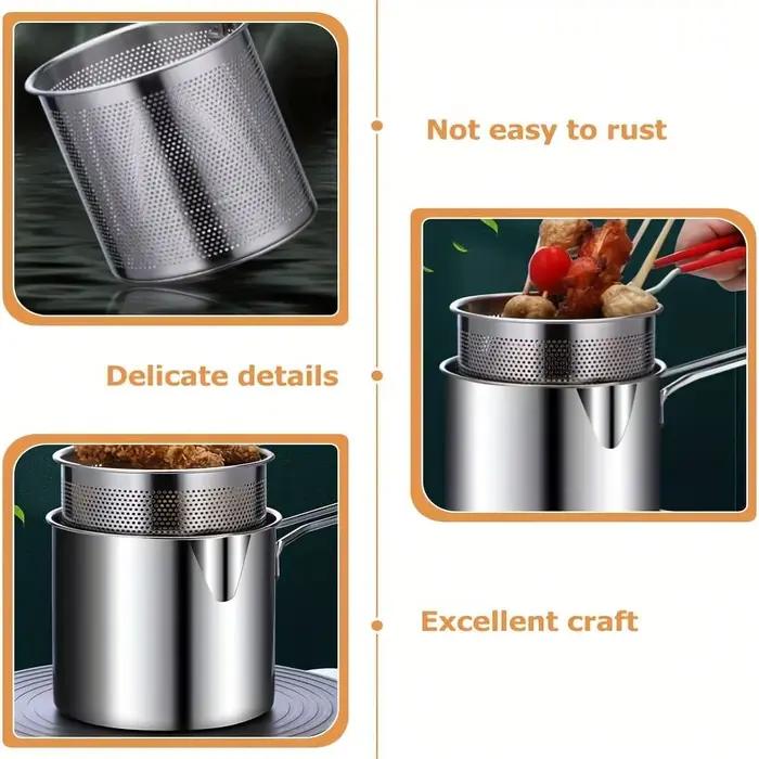 Friteuse en acier inoxydable avec filtre