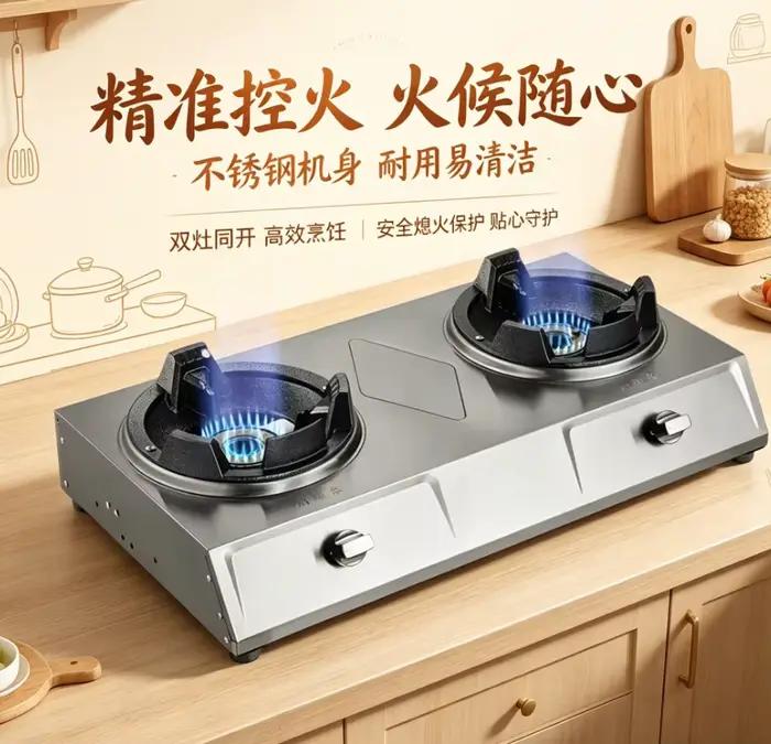 Cuisinière à gaz en acier inoxydable WTAPS brûleur simple ou double haute pression GPL pour usage commercial et domestique occasions spéciales