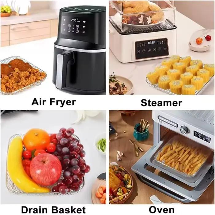 Nouveau support de friteuse à Air empilable Durable