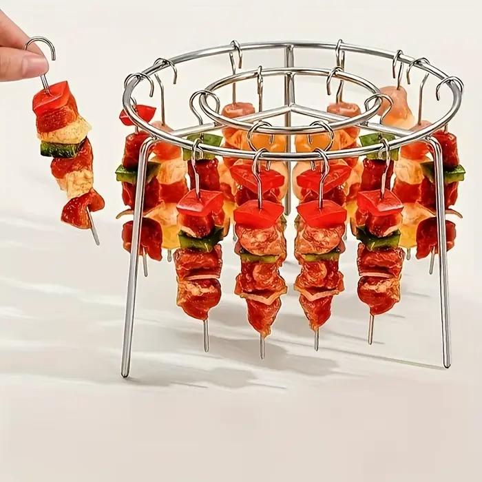 Support vertical pour frites et brochettes pour une cuisson uniforme