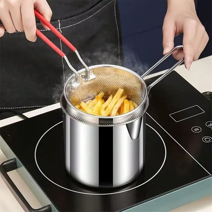 Friteuse en acier inoxydable avec filtre