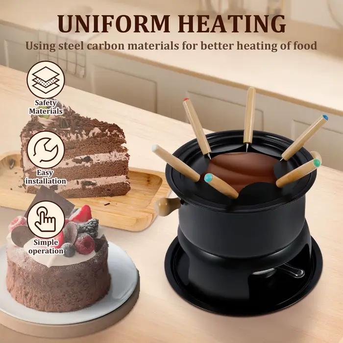 Kit de fondue polyvalent pour fondue au fromage et chocolats