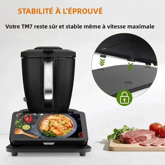 Planche à roulettes pour comptoir Thermomix TM7 avec roues en caoutchouc