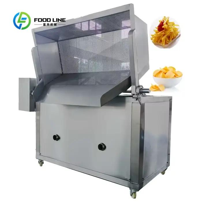 Friteuse Électrique Continue pour Falafels, Frites, Chips de Banane Plantain, Snacks Commerciaux - Machine à Friture Profonde Personnalisée Haute Productivité