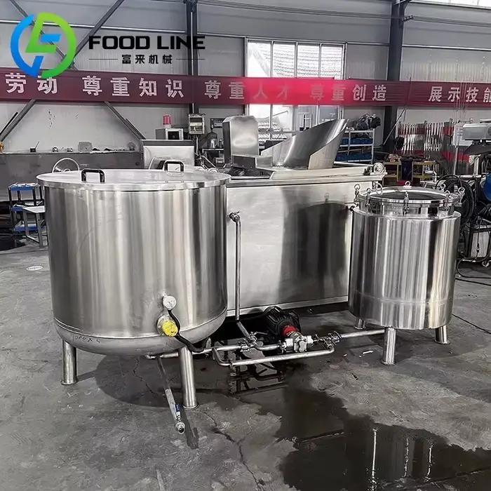 Machine à frire automatique pour collations industrielles