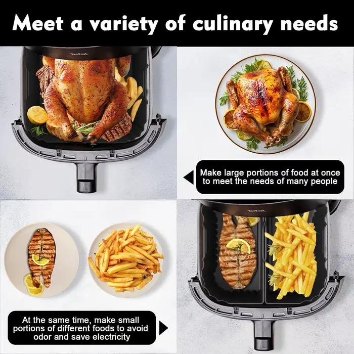 Moule en silicone pour friteuse à air 20-23cm compatible avec Cosori 4,7l-6,4l et Cecotec 5l-6l pour cuisiner sain et léger occassions familiales et gastronomiques