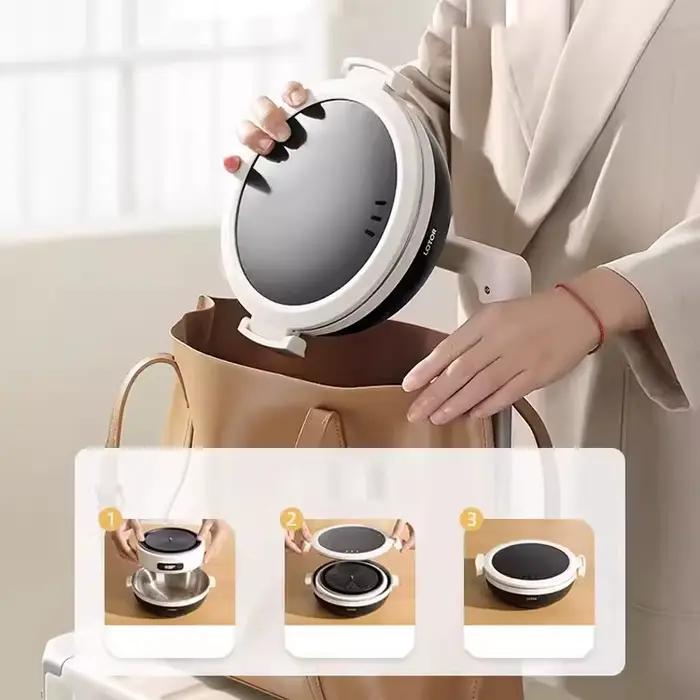 Marmite électrique pliée de 1
