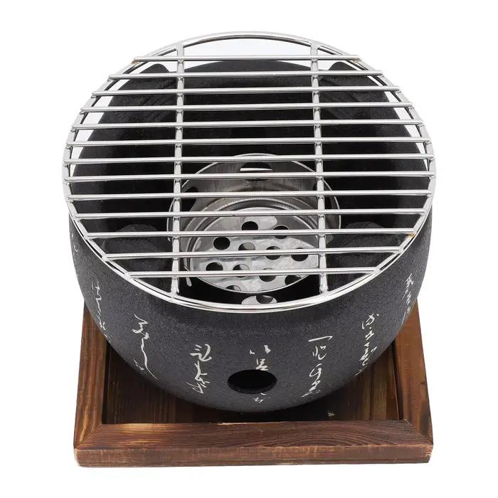 Mini Barbecue Rond Portable de Style Japonais