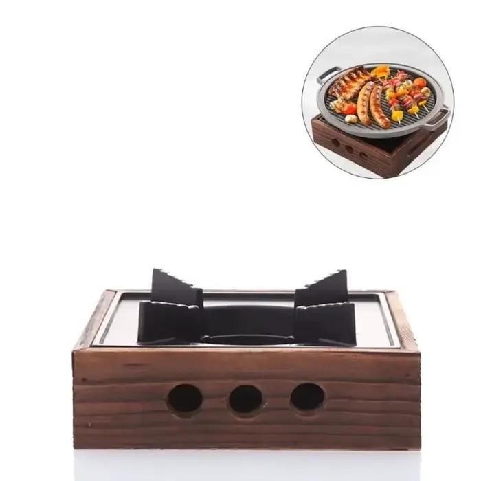 Grilles de cuisine commerciales en bois