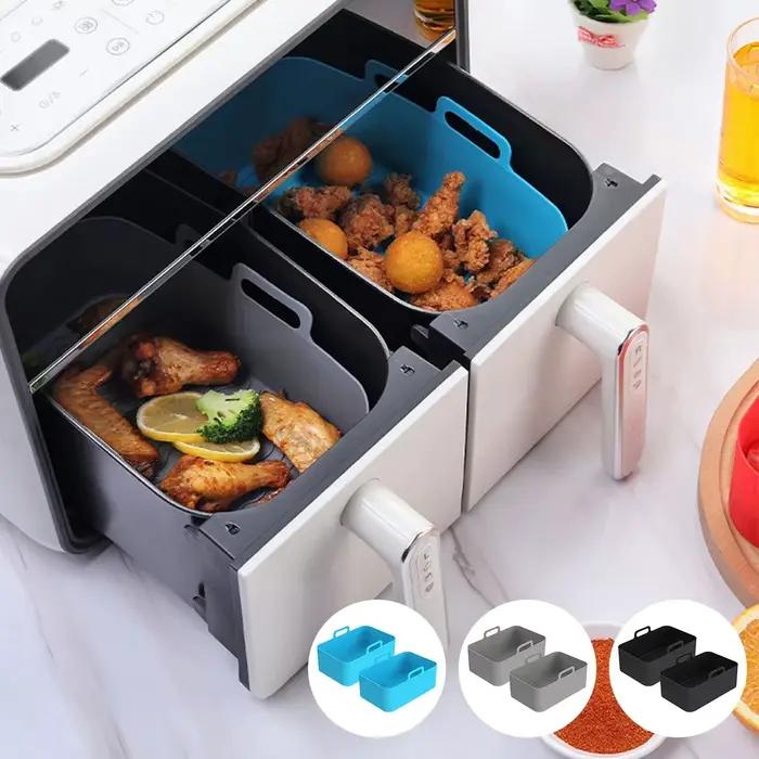 Pots en Silicone Pour Friteuse à Air et Four, Polyvalents et Faciles à Utiliser Pour Des Repas Savoureux Occasions Familiales ou Festives