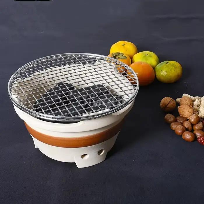 Filet de tapis de Barbecue rond de qualité alimentaire en acier inoxydable 304