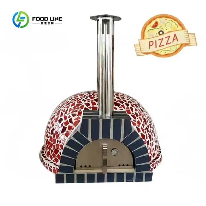Four à pizza au bois commercial de grande taille