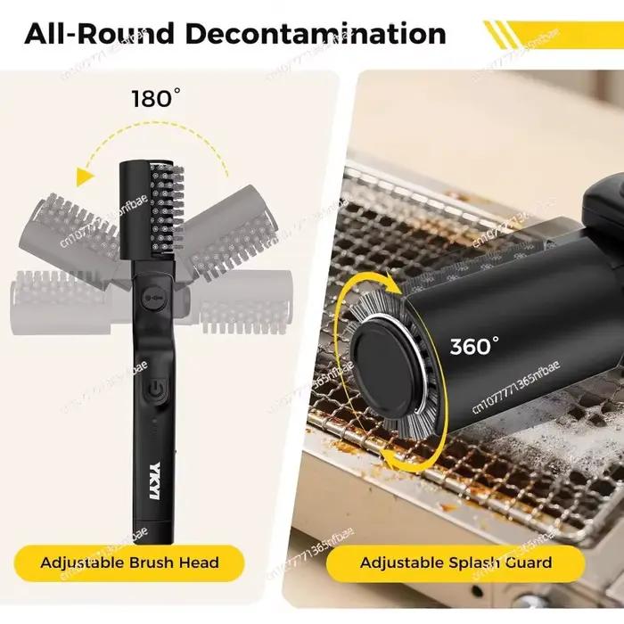 Nouvelle brosse électrique pour barbecue 2026 – Nettoyant de grillades très vendu pour graisse tenace