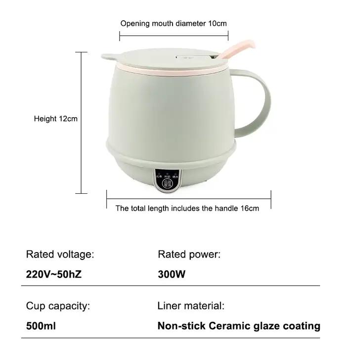 Soupe santé ragoût tasse mijoteuse bouilloire électrique chaudière à eau chaude voyage lait plus chaud théière Congee marmite chauffage antiadhésif