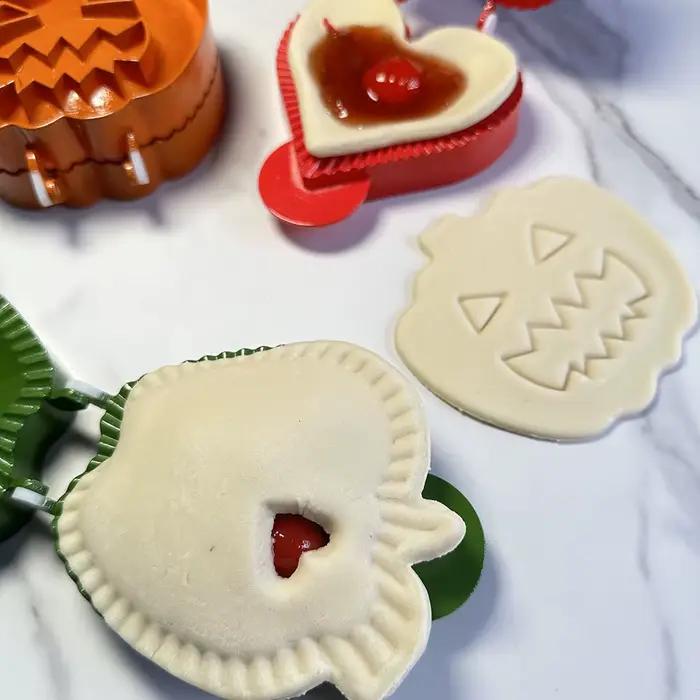 Ensemble de moules à tarte d'automne, mini presse à pâte, outils de moule à tarte, citrouilles, pommes, Halloween, Noël, moules exécutifs pour la cuisine pour la maison et les fêtes