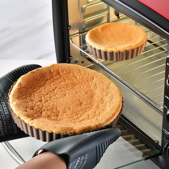Moule à tarte cannelé acier au carbone fond amovible antiadhésif outils à gâteaux cuisson uniforme desserts professionnels occasions spéciales