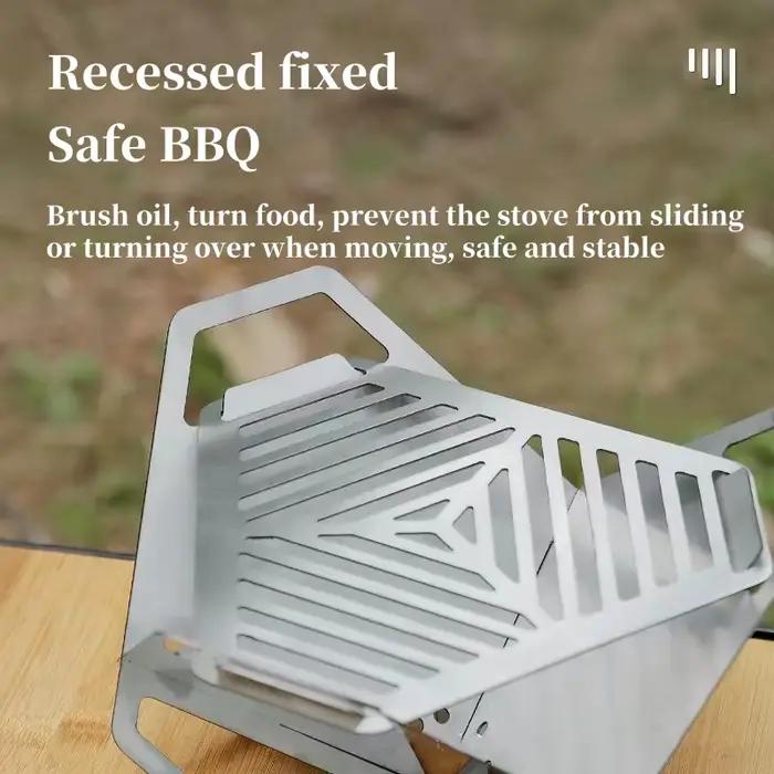 Grill Lotus triangulaire d'extérieur