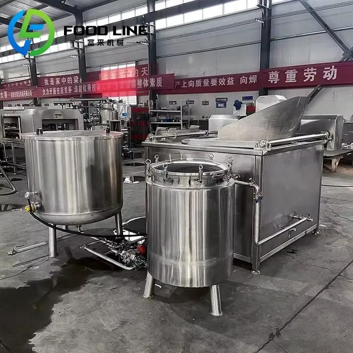 Machine à frire automatique pour collations industrielles