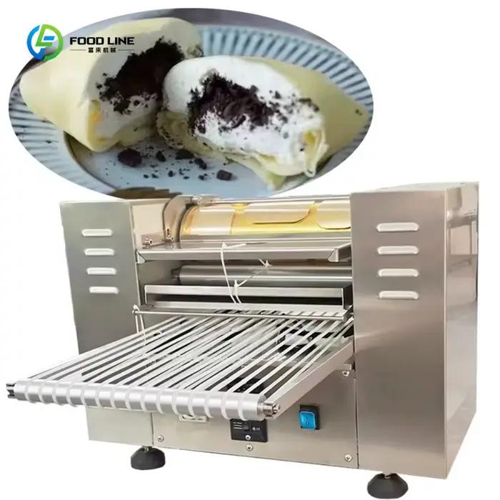 Machine à Crêpes Automatique Commerciale pour Mini Mille-Feuilles et Crêpes Plateau de Cuisson Inclus Haute Performance et Facilité d'Utilisation Occasions Spéciales et Boulangerie