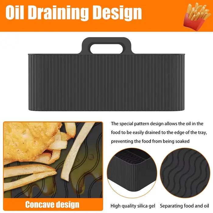 Pots en Silicone Pour Friteuse à Air et Four, Polyvalents et Faciles à Utiliser Pour Des Repas Savoureux Occasions Familiales ou Festives