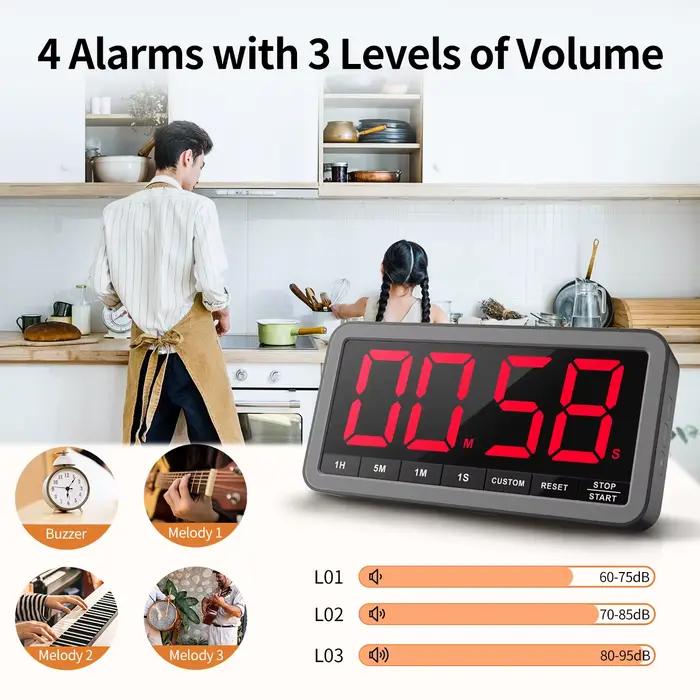 Minuteur de cuisine numérique LED rechargeable VOCOO