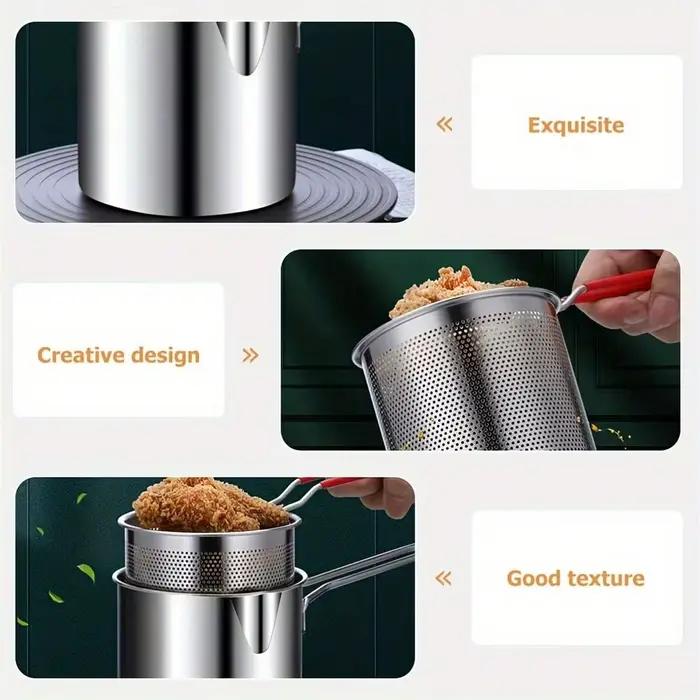 Friteuse en acier inoxydable avec filtre