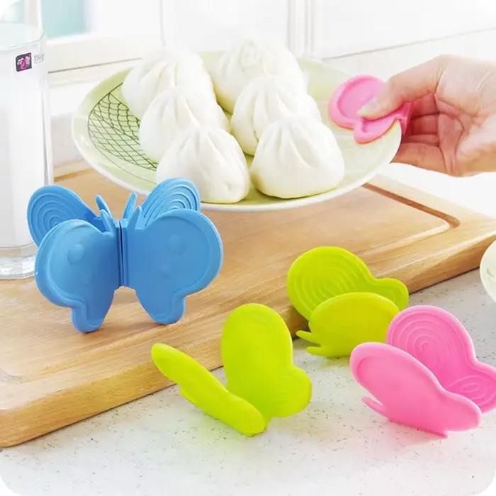 Gant de four en silicone papillon mignon