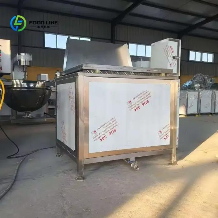 Friteuse industrielle à plateau pour cuisses de poulet
