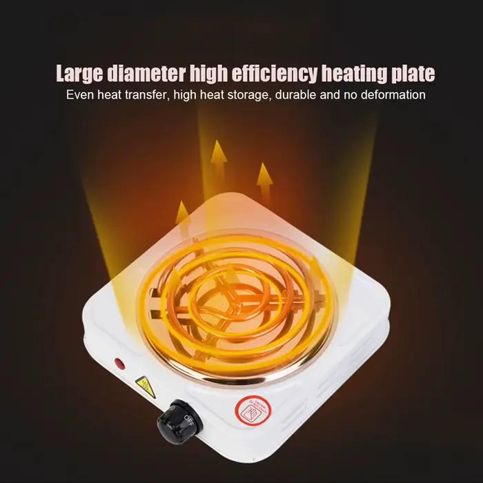 Cuisinière Électrique à Tube Unique Qiilu Acier Inoxydable Cuisine Rapide et Économique Usage Polyvalent Occasions Spéciales