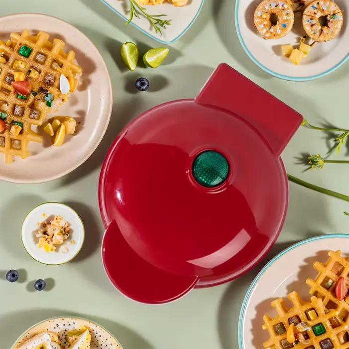 Mini gaufrier antiadhésif à chauffe rapide pour gaufres