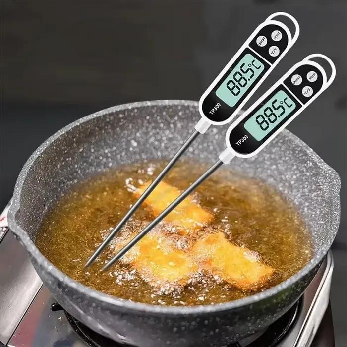 Thermomètre numérique TP300 pour cuisson de viande, confiture, bière et autres aliments occasions spéciales barbecue soirée famille