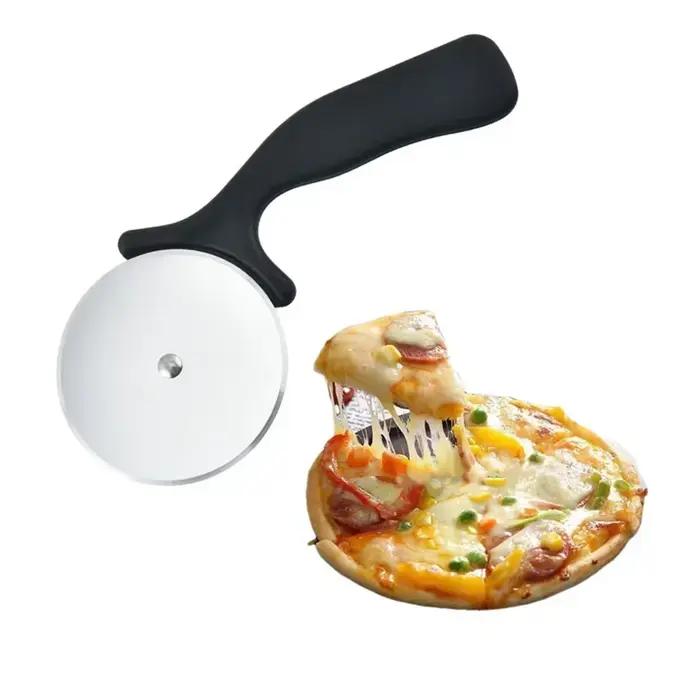 Nouveau Coupe-Pizza accessoires de cuisine en acier inoxydable coupe-rouleau à pâtisserie couteau à Pizza biscuit gâteau rouleau roue ciseaux coupe