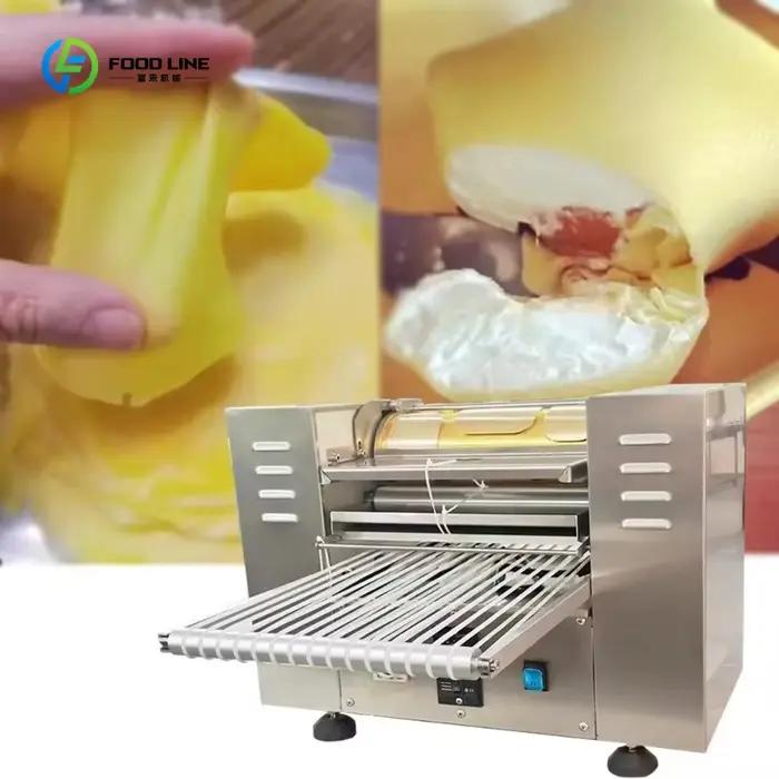 Machine à Crêpes Automatique Commerciale pour Mini Mille-Feuilles et Crêpes Plateau de Cuisson Inclus Haute Performance et Facilité d'Utilisation Occasions Spéciales et Boulangerie