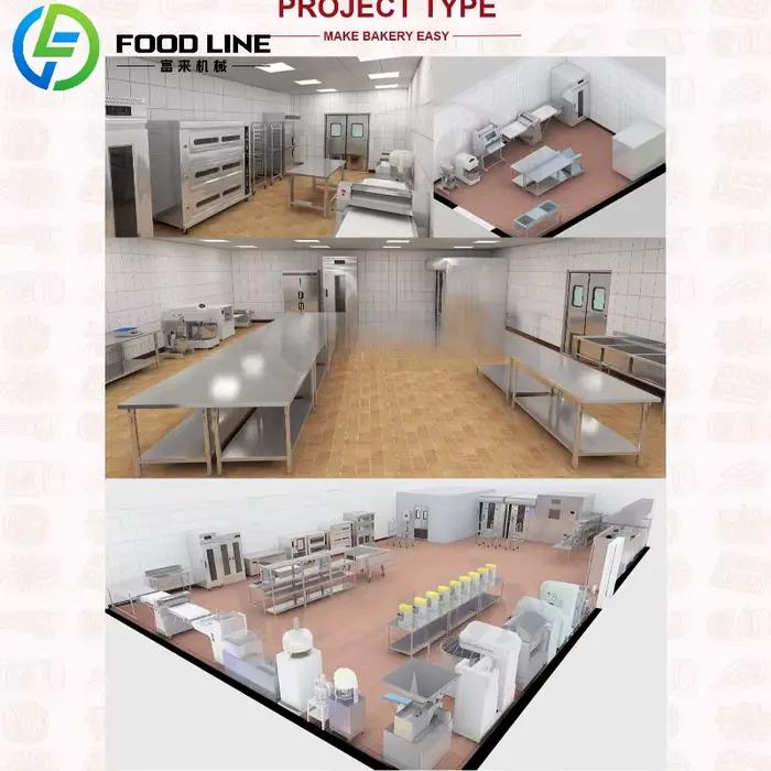 Ligne de production continue de four de cuisson de tunnel d'acier inoxydable pour des gâteaux de biscuits de pâtisserie avec des Zones de température indépendantes