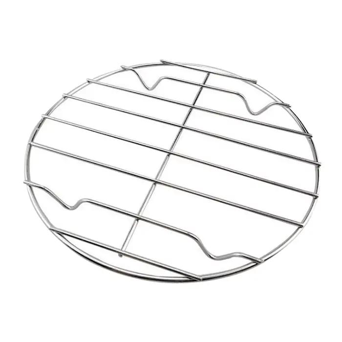 Grille de cuisson ronde en acier inoxydable