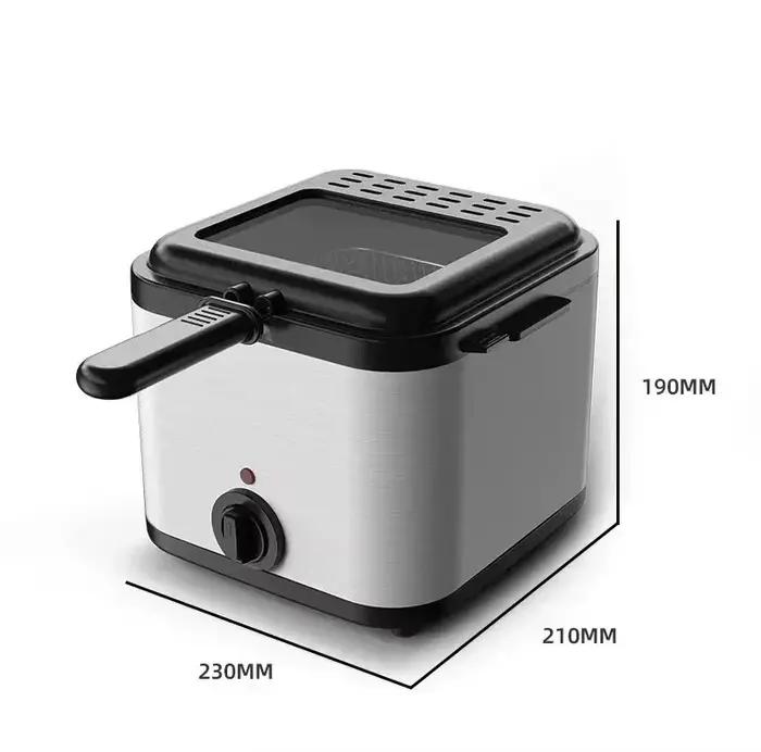 Friteuse carrée multifonctionnelle électrique 110V 220V 1000W 2