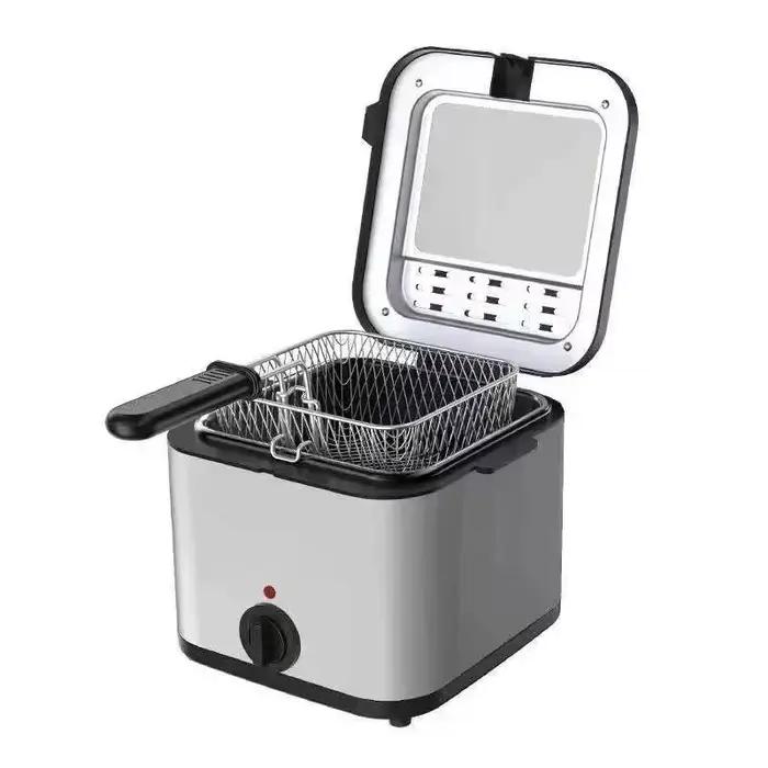 Friteuse carrée multifonctionnelle électrique 110V 220V 1000W 2