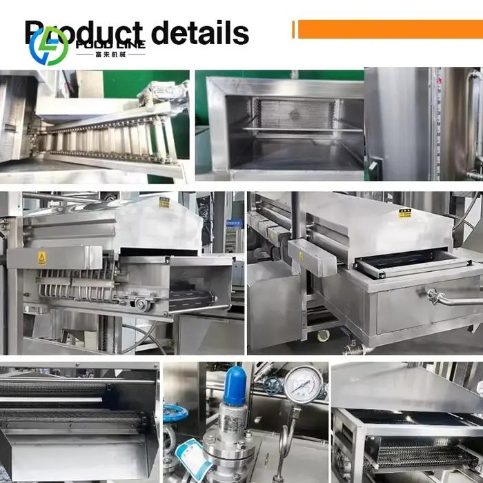 Friteuse à air professionnelle en acier inoxydable 304 pour frites et poulet - Haute productivité et faible consommation pour traitement des aliments en restauration et événements spéciaux