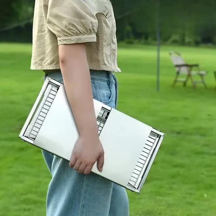 Barbecue portable en acier inoxydable épaissi